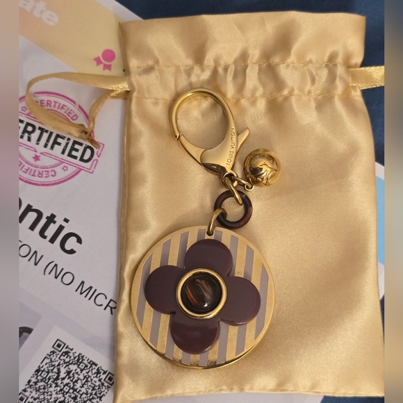 Louis Viutton Bag Charm/ Key Chain With COA - Picture 2 of 12